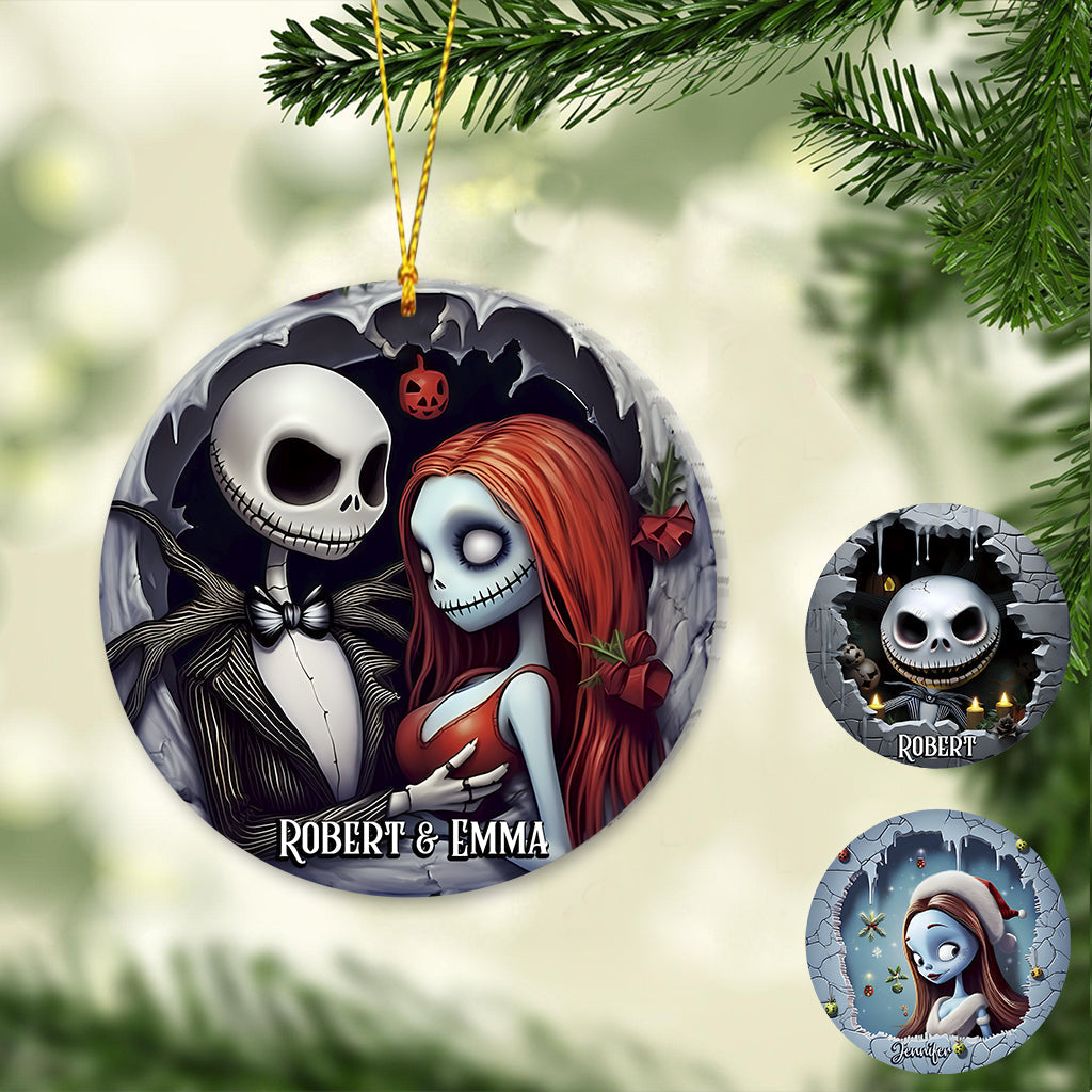 Personalized Nightmare Ornament Custom Name Holiday Gift Ornament GradoCreations