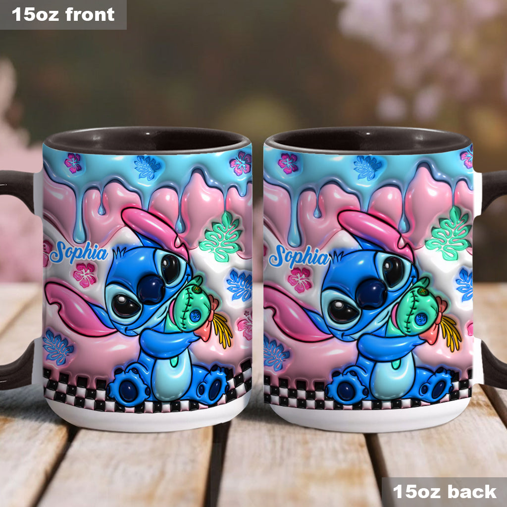 Personalized Ohana Accent Mug Custom Name Gift for Family Accent Mug GradoCreations
