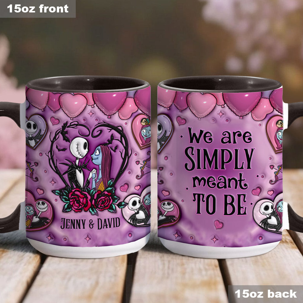 Personalized Nightmare Accent Mug Custom Name Gift for Couples Accent Mug GradoCreations
