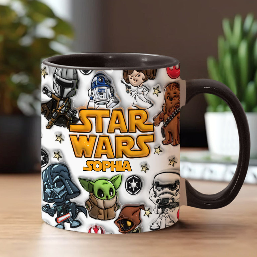 Personalized Star Wars Accent Mug Custom Name Gift for Kids Accent Mug GradoCreations