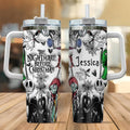 Personalized Nightmare Tumbler with Handle Custom Name Gift Tumbler With Handle GradoCreations