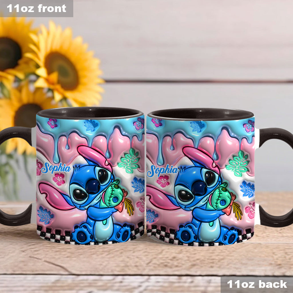 Personalized Ohana Accent Mug Custom Name Gift for Family Accent Mug GradoCreations