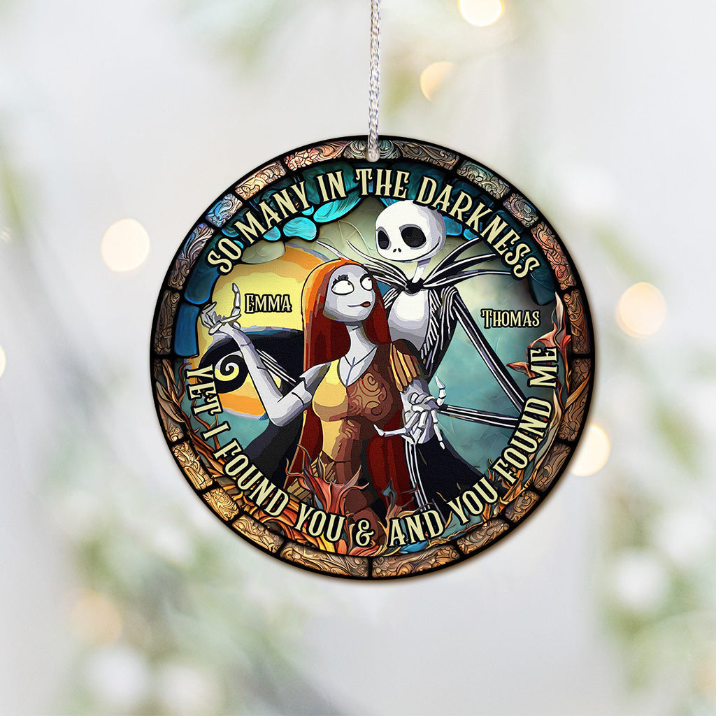 Personalized Stained Glass Couple Ornament Custom Name Gift for Christmas Ornament GradoCreations