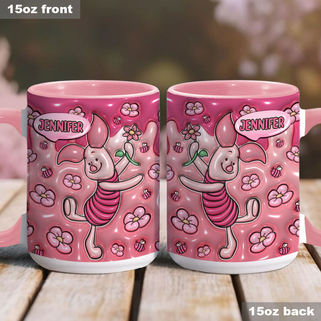 Personalized Mouse Accent Mug Custom Name Gift for Kids Accent Mug GradoCreations