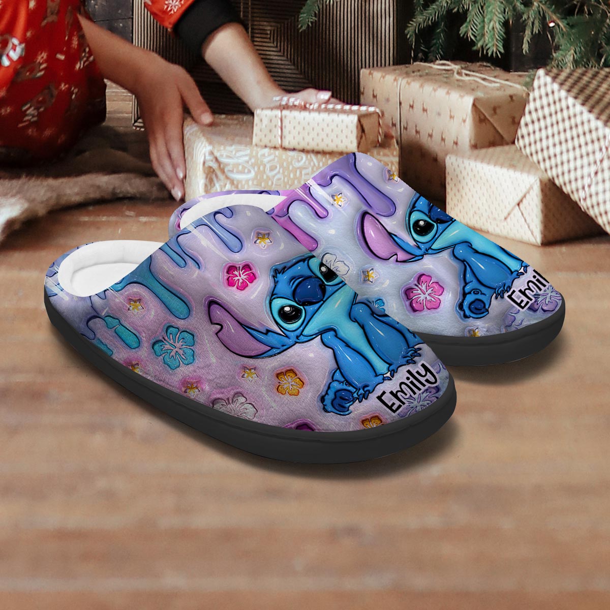 Personalized Ohana Slippers Custom Name Gift for Family Slippers GradoCreations