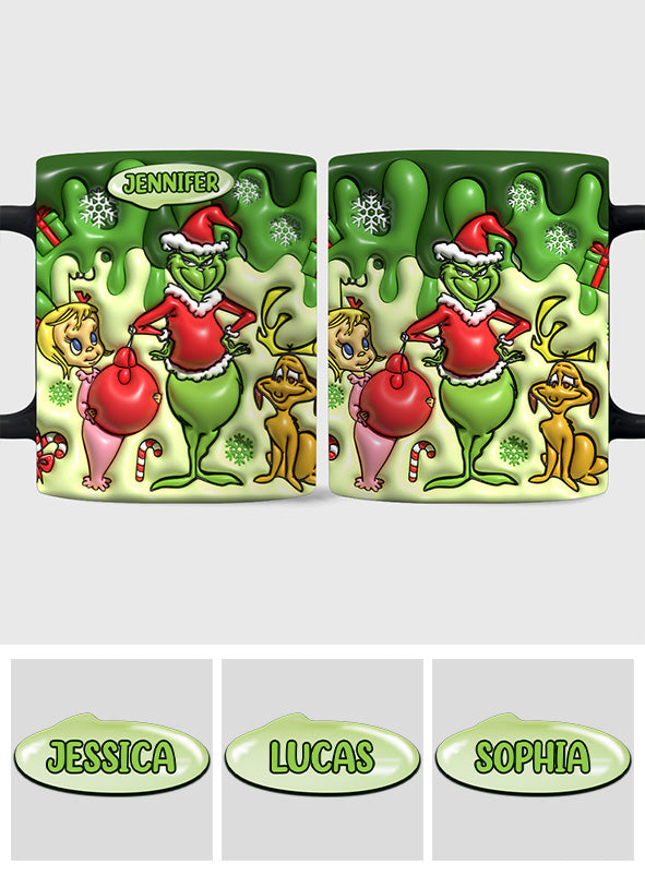 Personalized Merry Grinchmas Mug Custom Name Christmas Gift Mug GradoCreations