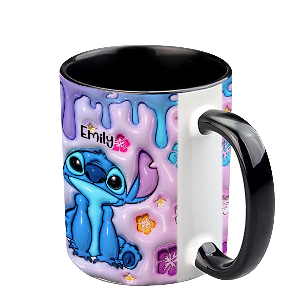 Personalized Ohana Accent Mug Custom Name Gift for Family Accent Mug GradoCreations