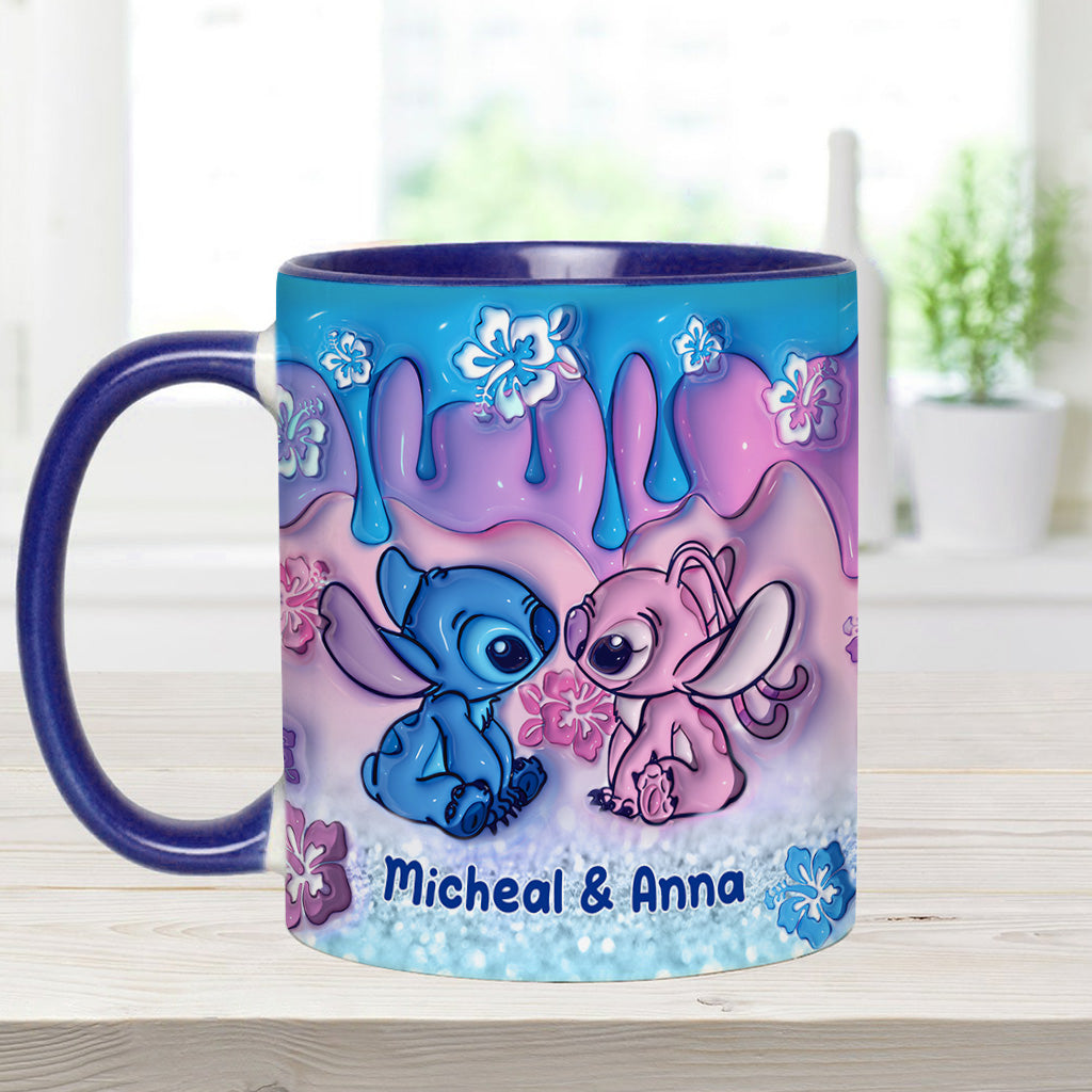 Personalized Ohana Accent Mug Unique Gift for Couples Accent Mug GradoCreations