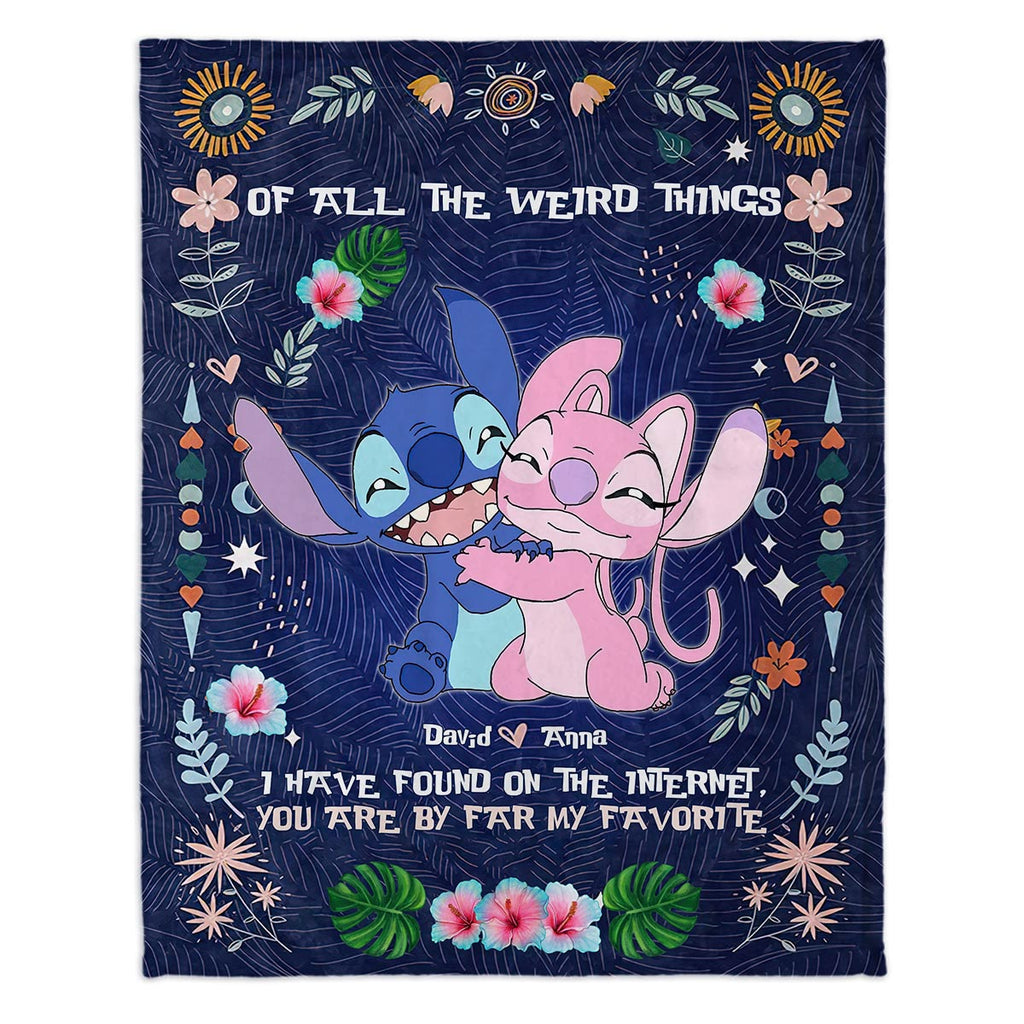 Personalized Ohana Blanket Custom Name Gift for Couples Blanket GradoCreations