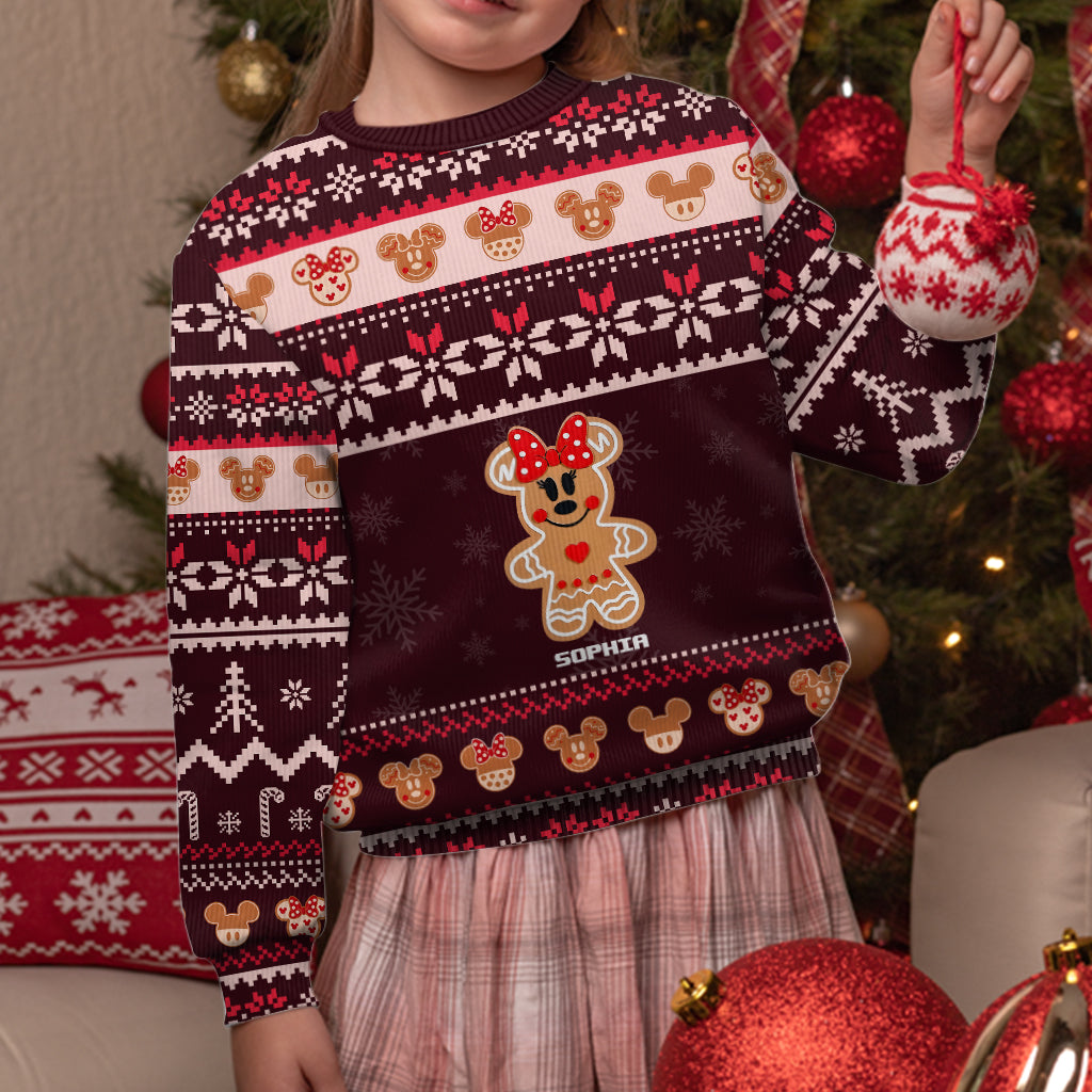 Personalized Merry Christmas Mouse Sweater Gift for Her Sweater GradoCreations