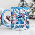 Personalized Ohana Accent Mug with Custom Name Gift for Family Accent Mug GradoCreations