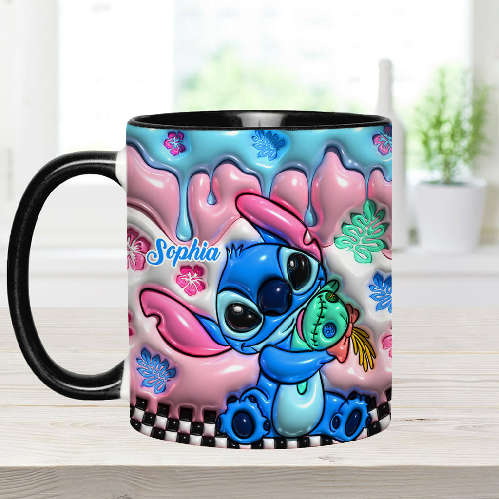 Personalized Ohana Accent Mug Custom Name Gift for Family Accent Mug GradoCreations