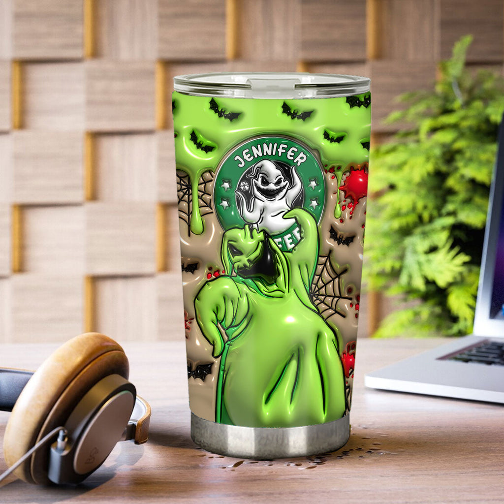 Personalized Nightmare Tumbler Custom Name Halloween Gift Tumbler GradoCreations