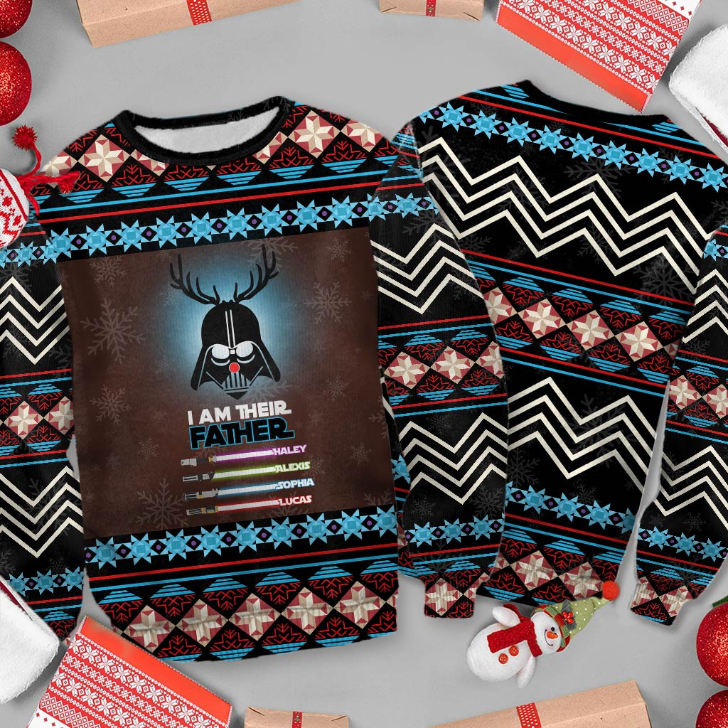 Personalized I Am Their Father Sweater Custom Family Gift Sweater GradoCreations