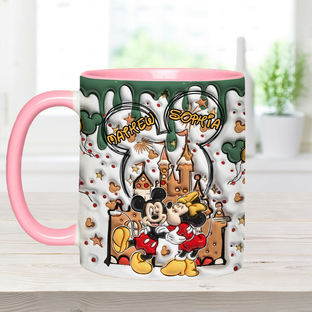 Personalized Accent Mug with Two-Tone Design for Couples Accent Mug GradoCreations