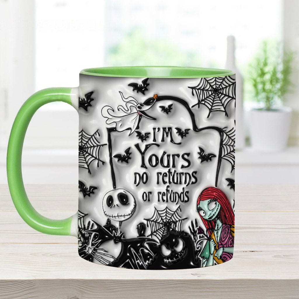 Personalized Halloween Accent Mug Custom Name for Couples Accent Mug GradoCreations