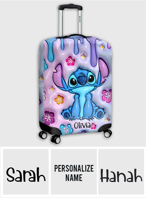 Personalized Ohana Luggage Cover Custom Name Gift for Travelers Luggage Cover GradoCreations