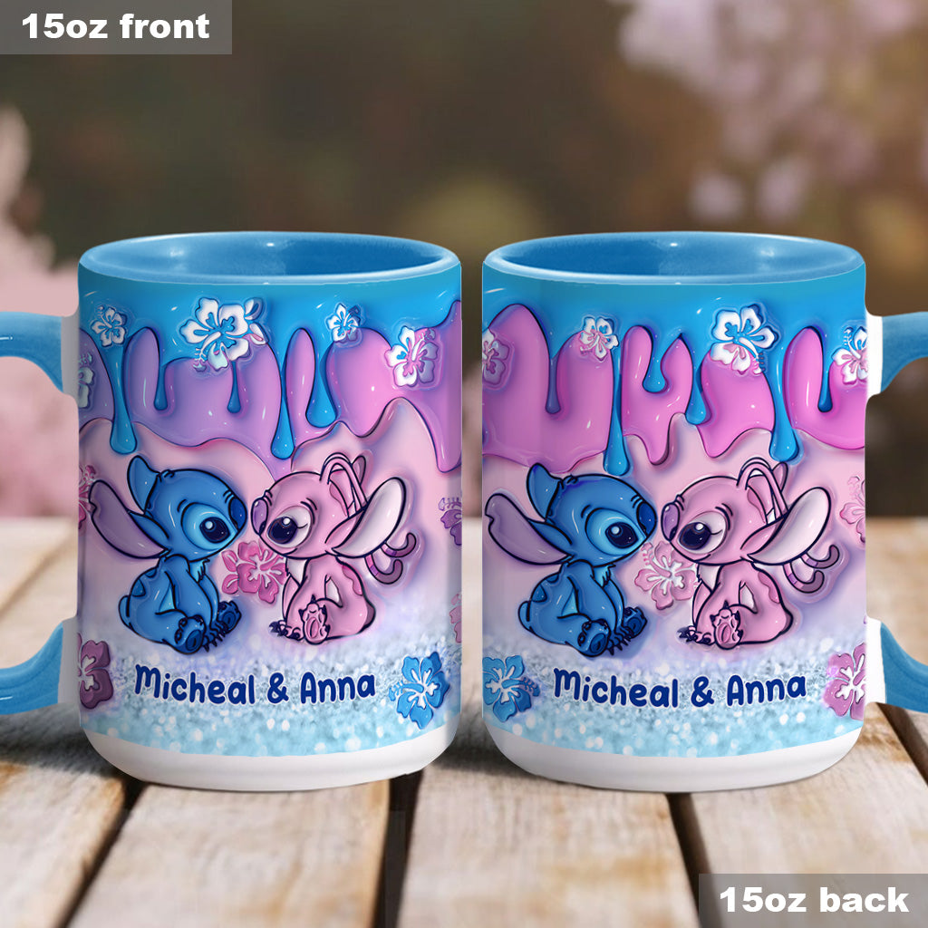 Personalized Ohana Accent Mug Unique Gift for Couples Accent Mug GradoCreations