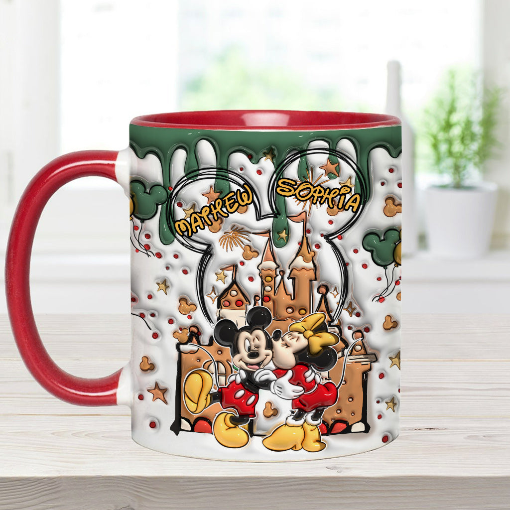 Personalized Accent Mug with Two-Tone Design for Couples Accent Mug GradoCreations