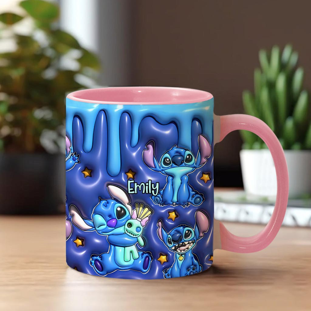 Personalized Ohana Accent Mug Custom Name Gift for Family Accent Mug GradoCreations