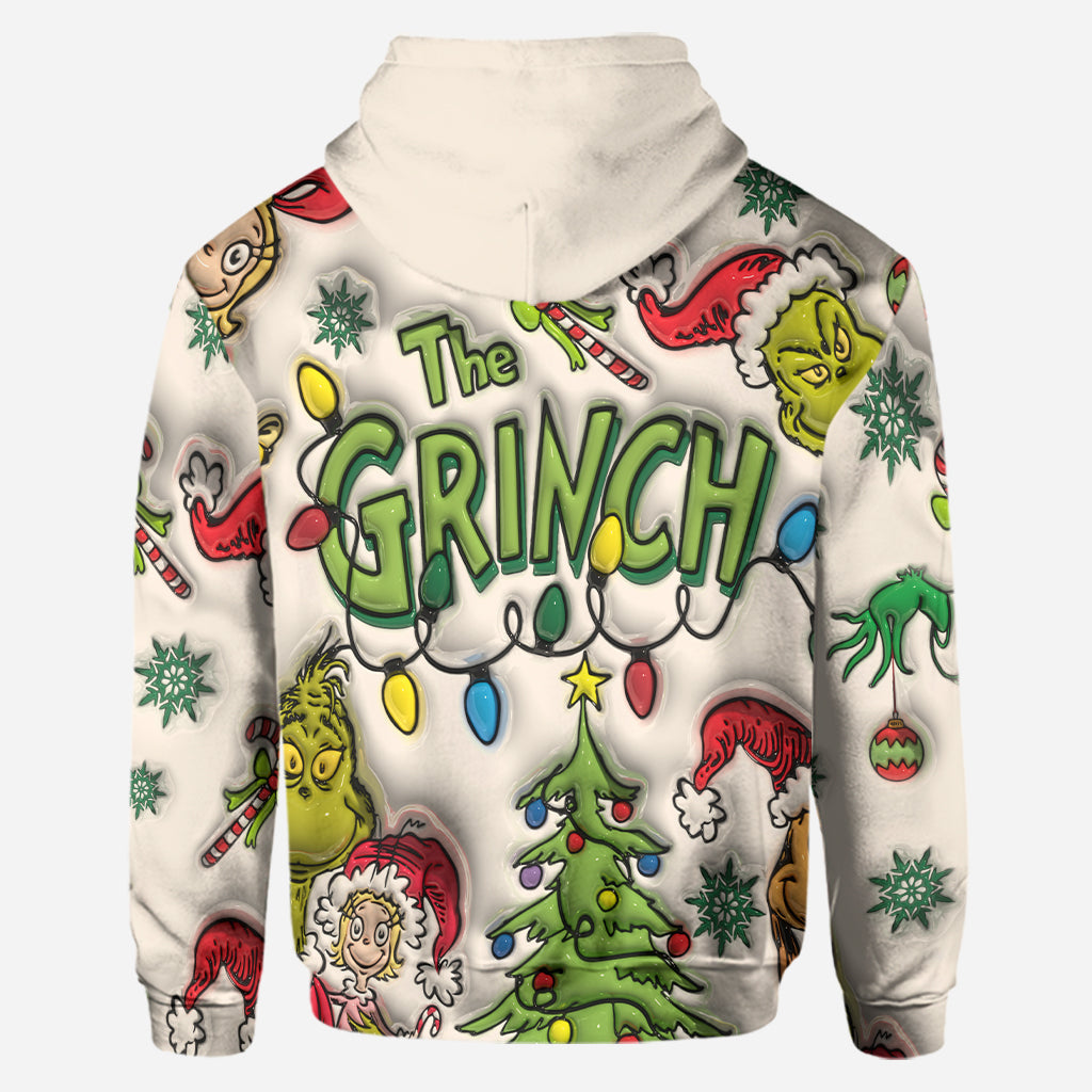 Personalized Grinch Hoodie & Leggings Set Custom Name Gift for Christmas Hoodie & Leggings GradoCreations