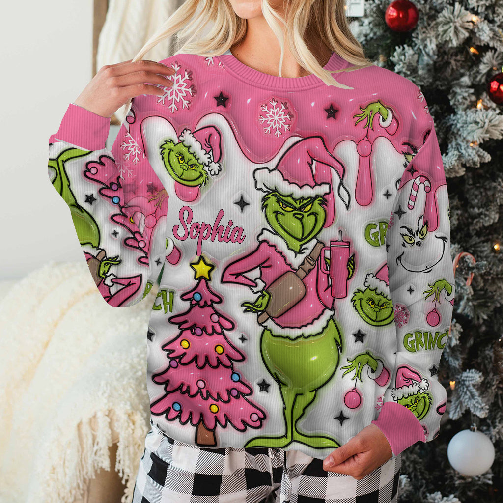 Personalized Merry Grinchmas Ugly Sweater for Christmas Gift Ugly Sweater GradoCreations