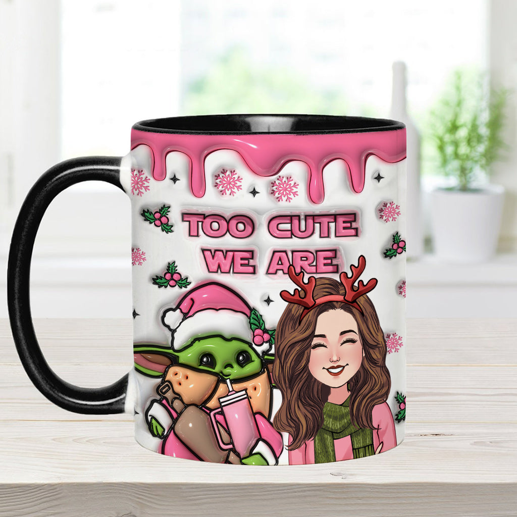 Personalized Cute Accent Mug Custom Name Gift for Mom Accent Mug GradoCreations