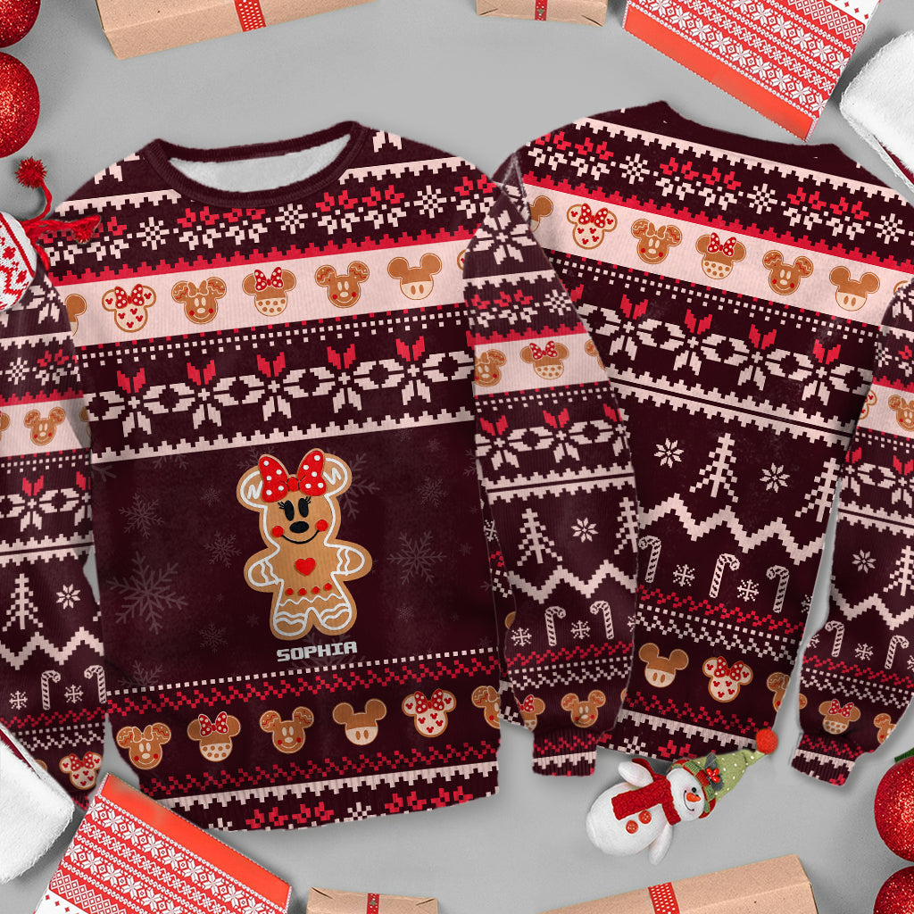 Personalized Merry Christmas Mouse Sweater Gift for Her Sweater GradoCreations