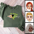 Personalized Green Mischief All-Over Christmas Shirt Gift All Over Shirt GradoCreations