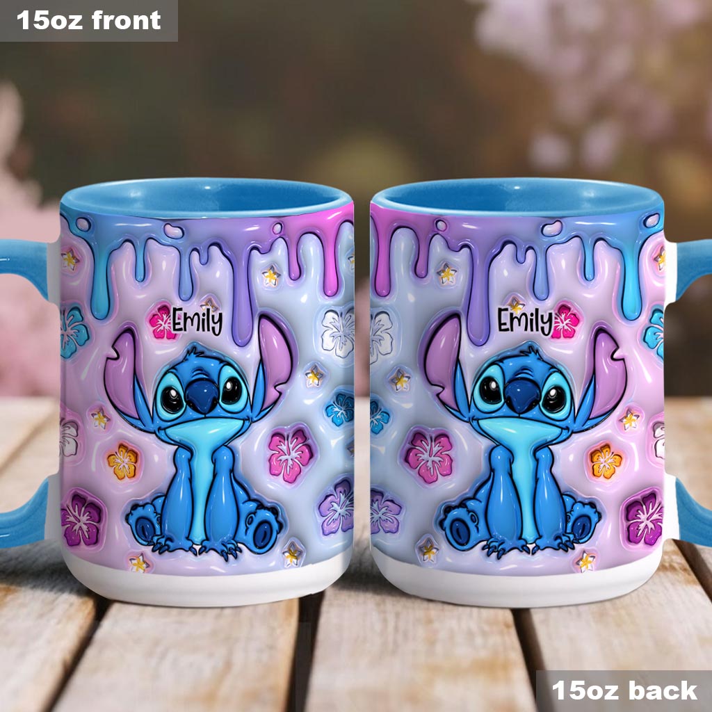 Personalized Ohana Accent Mug Custom Name Gift for Family Accent Mug GradoCreations