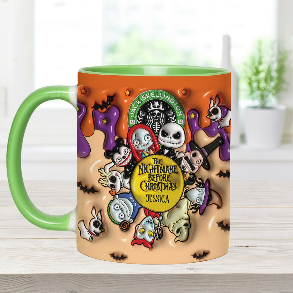 Personalized Nightmare Before Christmas Mug Custom Name Gift Accent Mug GradoCreations