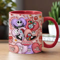 Personalized Valentine's Day Accent Mug Custom Name Gift for Couples Accent Mug GradoCreations