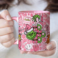 Personalized Grinch Christmas Accent Mug with Custom Name for Holiday Gifts Accent Mug GradoCreations