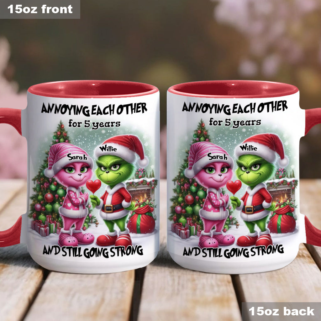 Personalized Accent Mug Annoying Each Other Gift for Couple Christmas Accent Mug GradoCreations