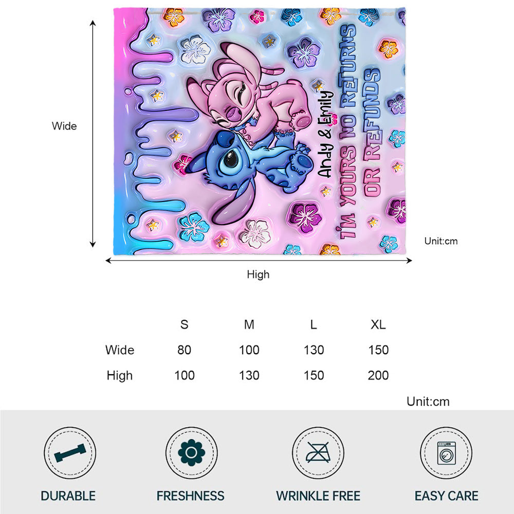 Personalized Ohana Blanket Custom Name Gift for Couples Blanket GradoCreations