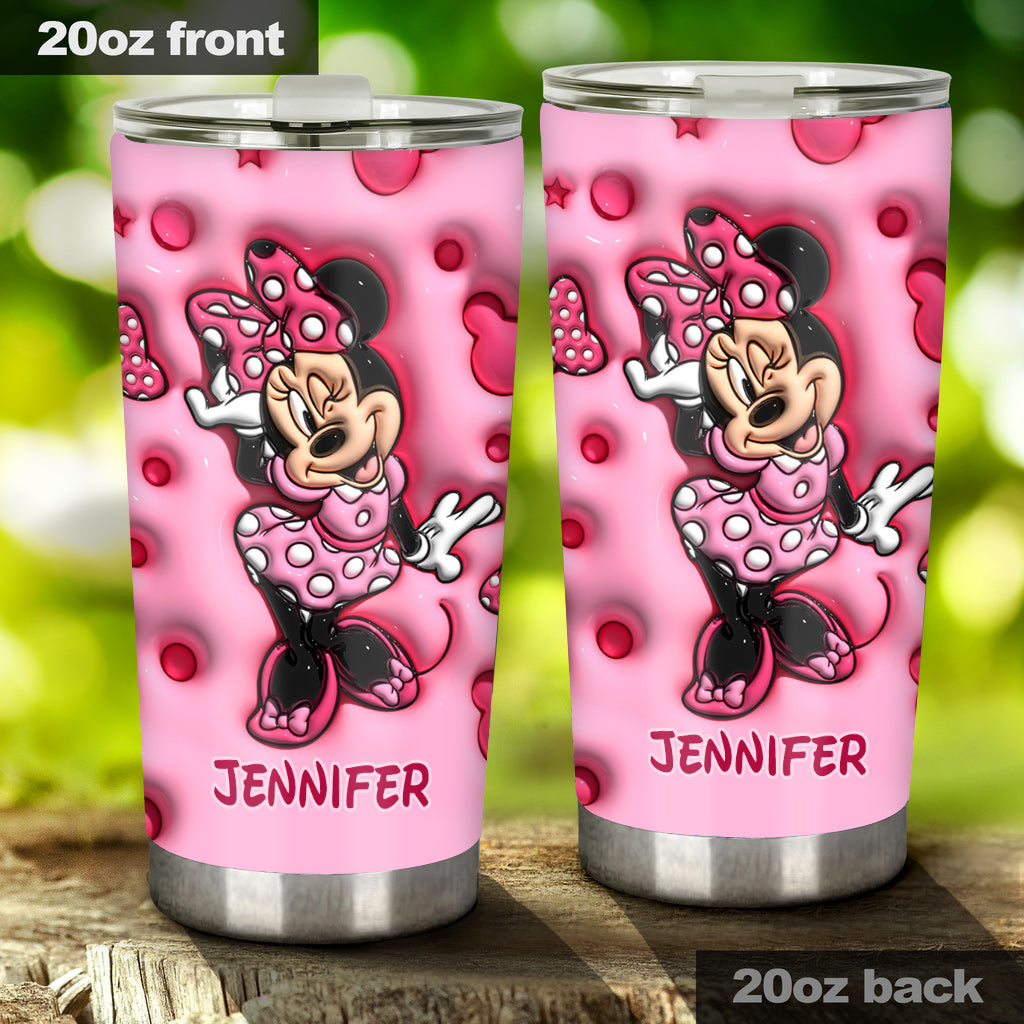 Personalized Cute Mouse Tumbler Custom Name Gift for Her Tumbler GradoCreations