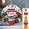Personalized Ceramic Circle Ornament Merry Sithmas Gift for Kids Ceramic Circle Ornament GradoCreations