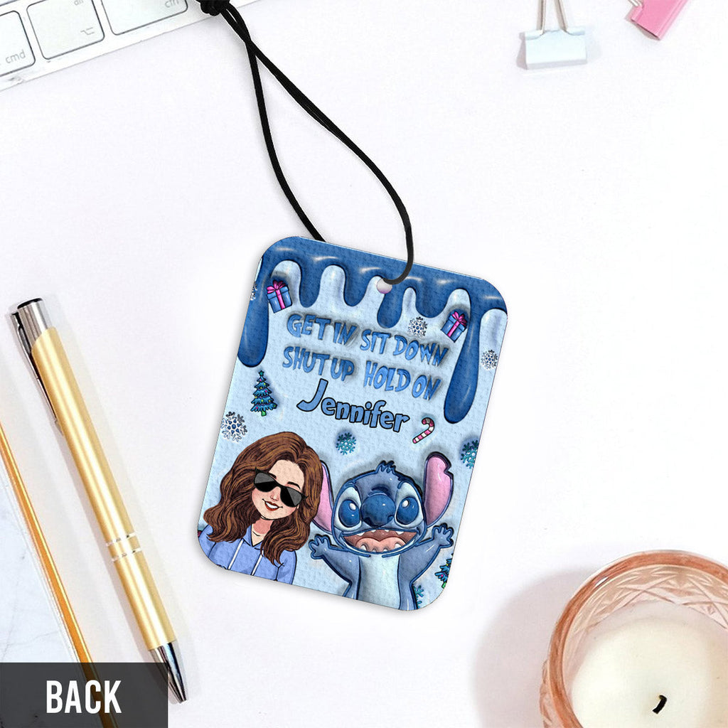 Personalized Ohana Rectangle Air Freshener Custom Name Gift Rectangle Air Freshener GradoCreations