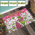 Personalized Grinch Christmas Doormat Custom Family Name Doormat GradoCreations