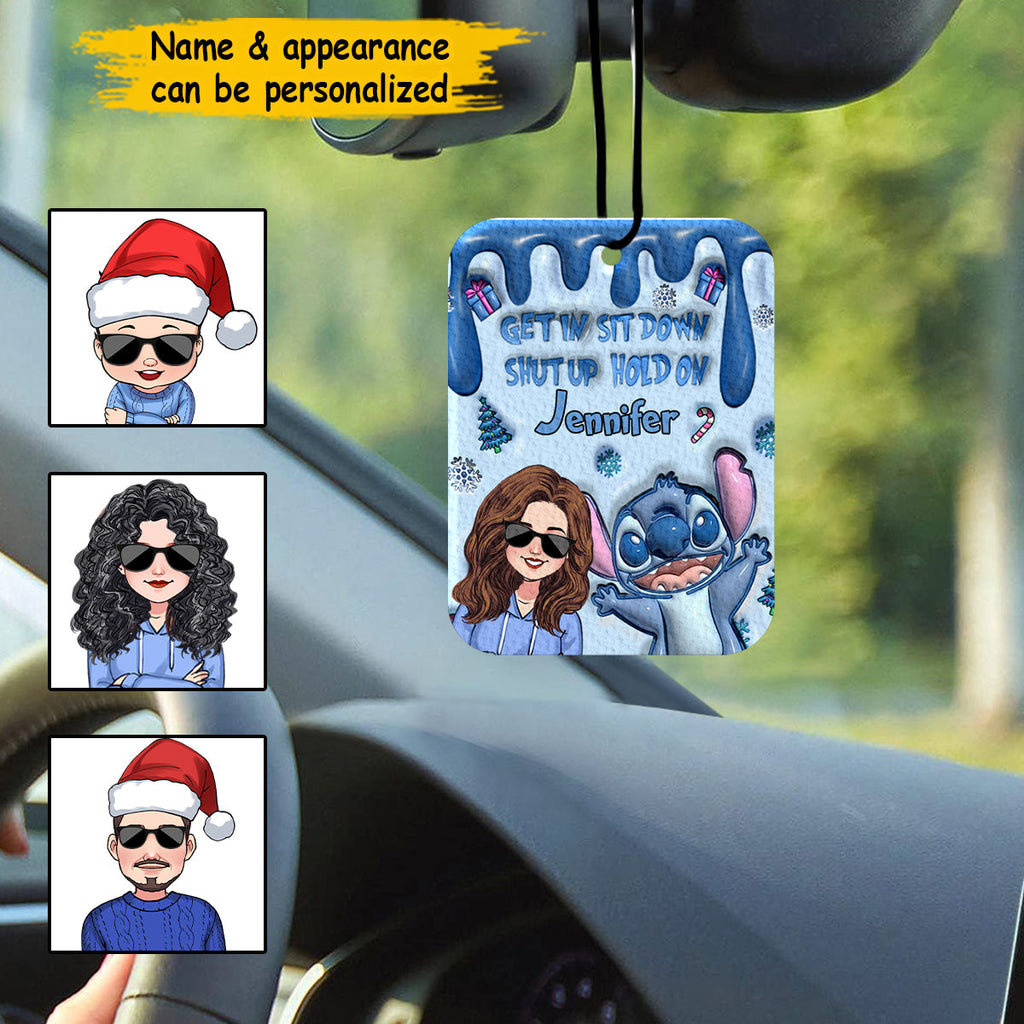 Personalized Ohana Rectangle Air Freshener Custom Name Gift Rectangle Air Freshener GradoCreations