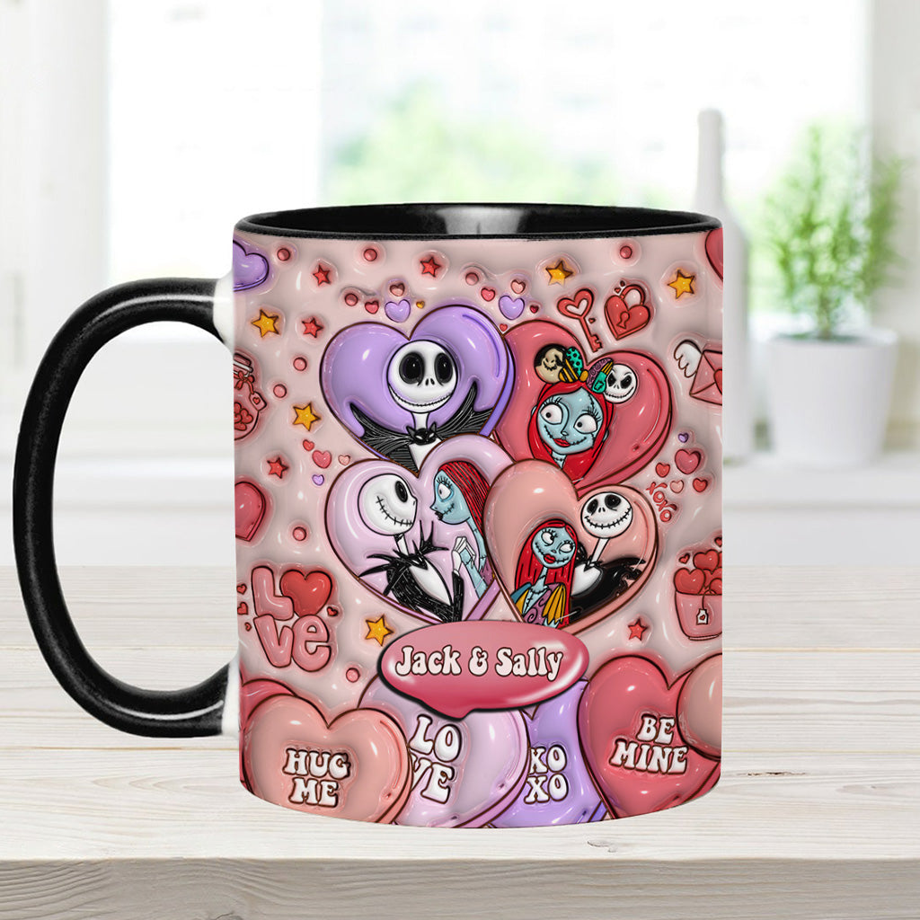 Personalized Nightmare Before Christmas Mug Custom Name Gift for Couples Accent Mug GradoCreations