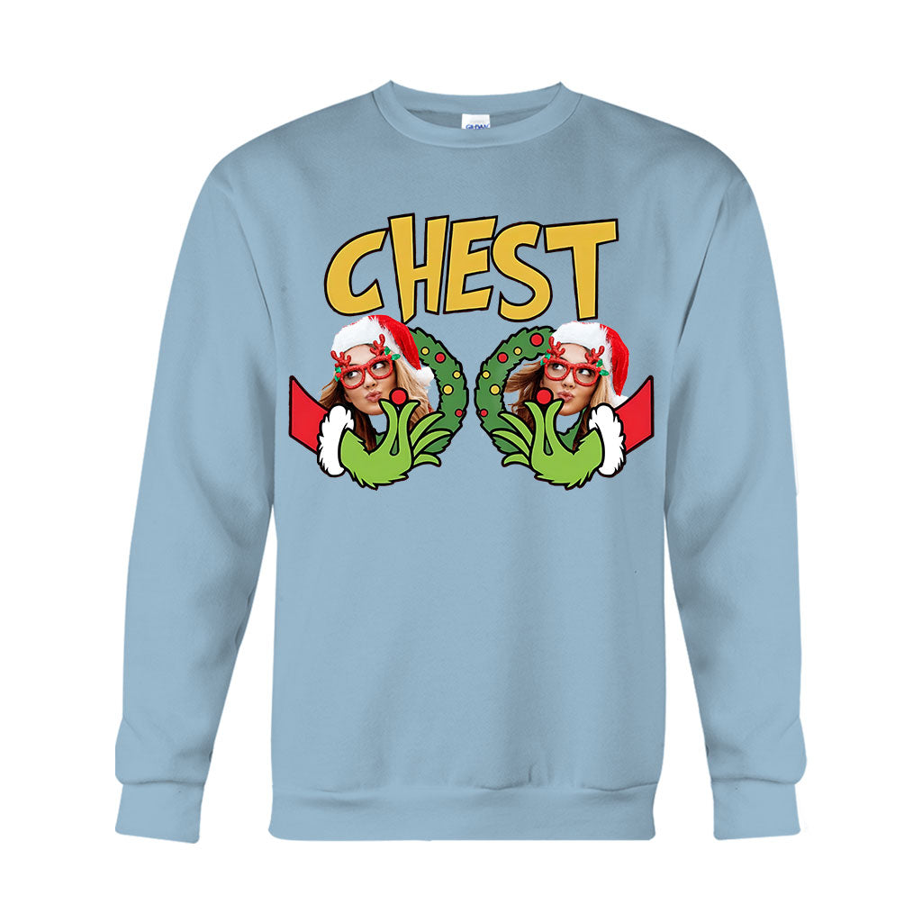 Personalized Grinchmas Christmas T-Shirt & Hoodie with Custom Name T-shirt & Hoodie GradoCreations