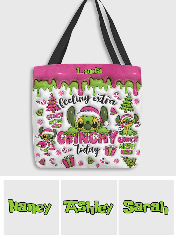Personalized Grinch Tote Bag Custom Name Gift for Christmas Tote Bag GradoCreations