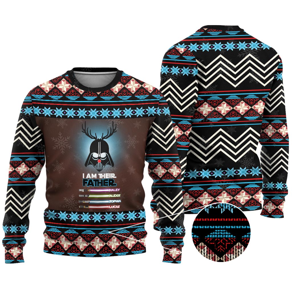 Personalized I Am Their Father Sweater Custom Family Gift Sweater GradoCreations