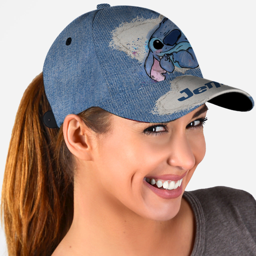 Personalized Denim Classic Cap Custom Name Gift for Birthday Classic Cap GradoCreations