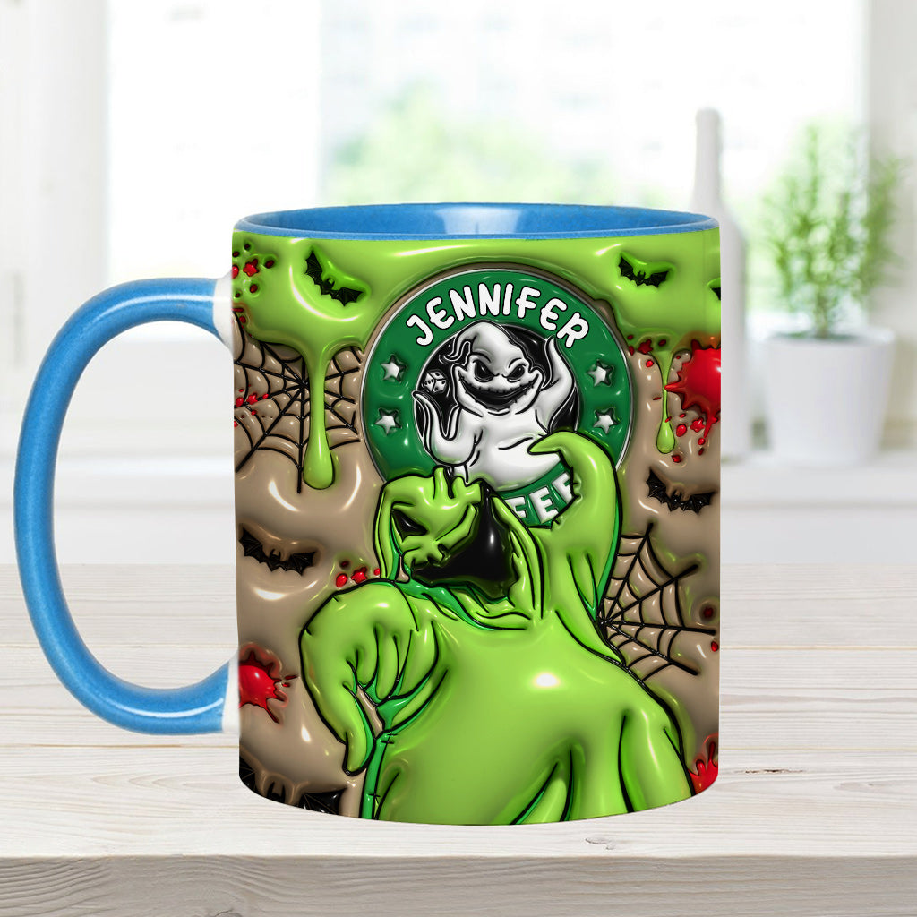 Personalized Halloween Accent Mug Custom Name Gift Idea Accent Mug GradoCreations