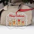 Personalized Christmas Ornament Custom Family Gift Acrylic 3mm One-sided Ornament GradoCreations