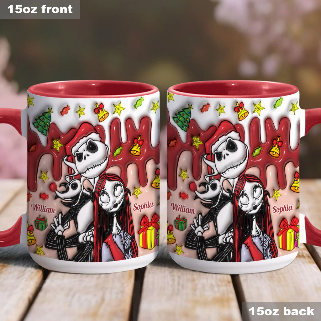 Personalized Nightmare Mug Custom Name Couples Gift Halloween Christmas Accent Mug GradoCreations
