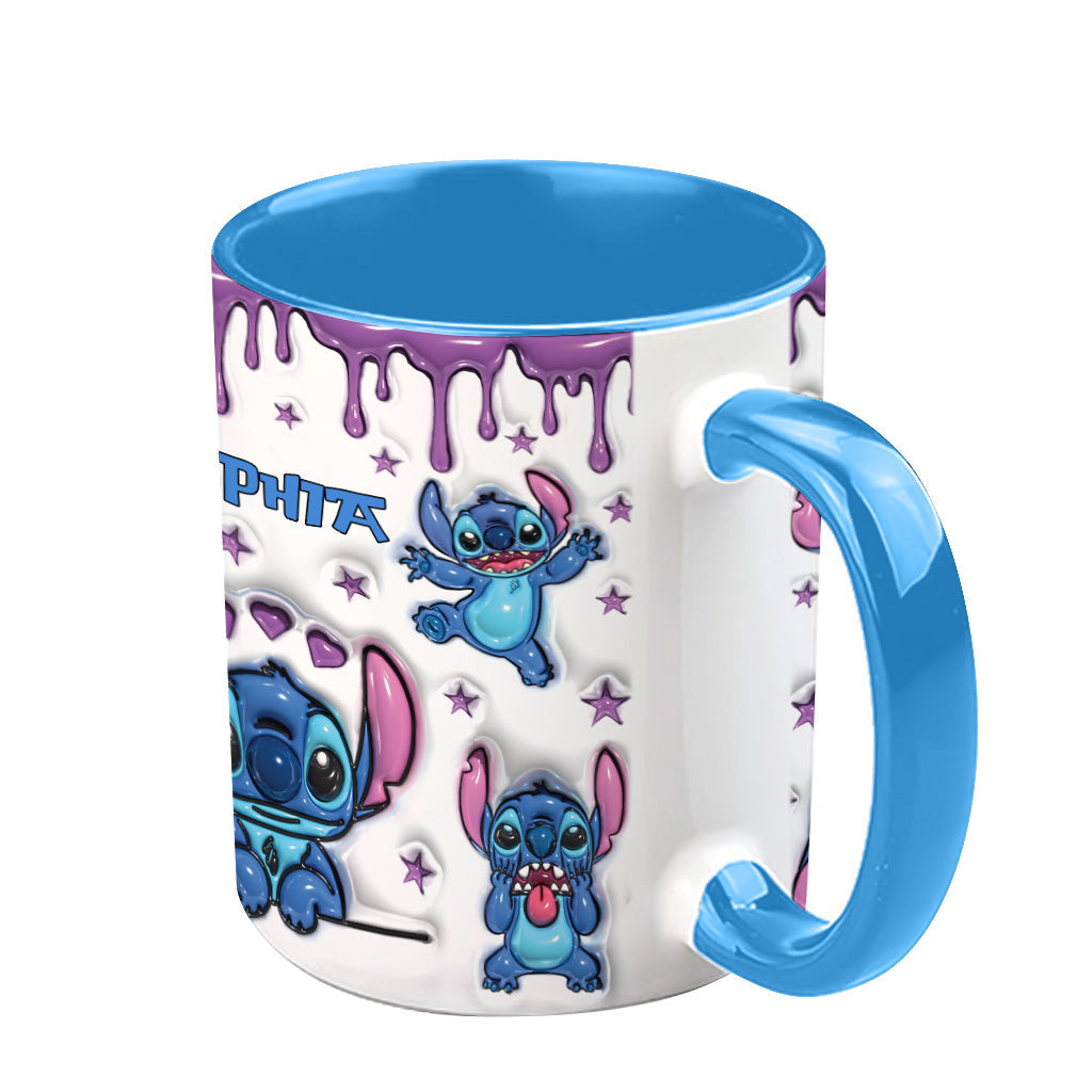 Personalized Ohana Accent Mug Custom Name Gift for Family Accent Mug GradoCreations