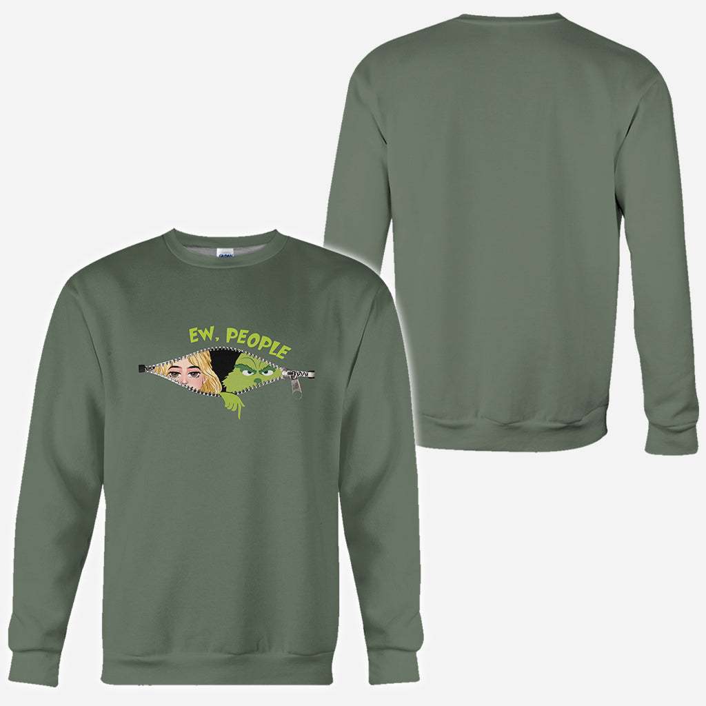 Personalized Green Mischief All-Over Christmas Shirt Gift All Over Shirt GradoCreations